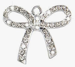 Rhinestone Bow Charm for Charm Bar