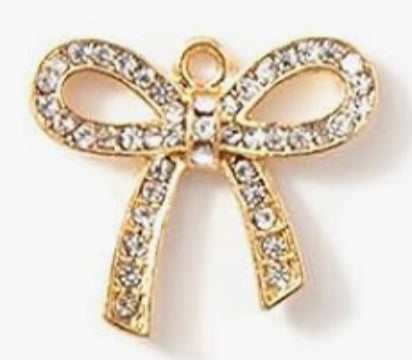 Rhinestone Bow Charm for Charm Bar