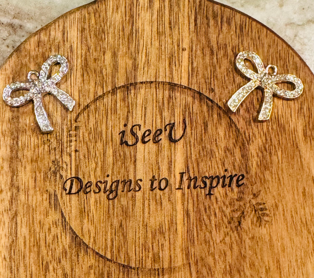 Rhinestone Bow Charm for Charm Bar