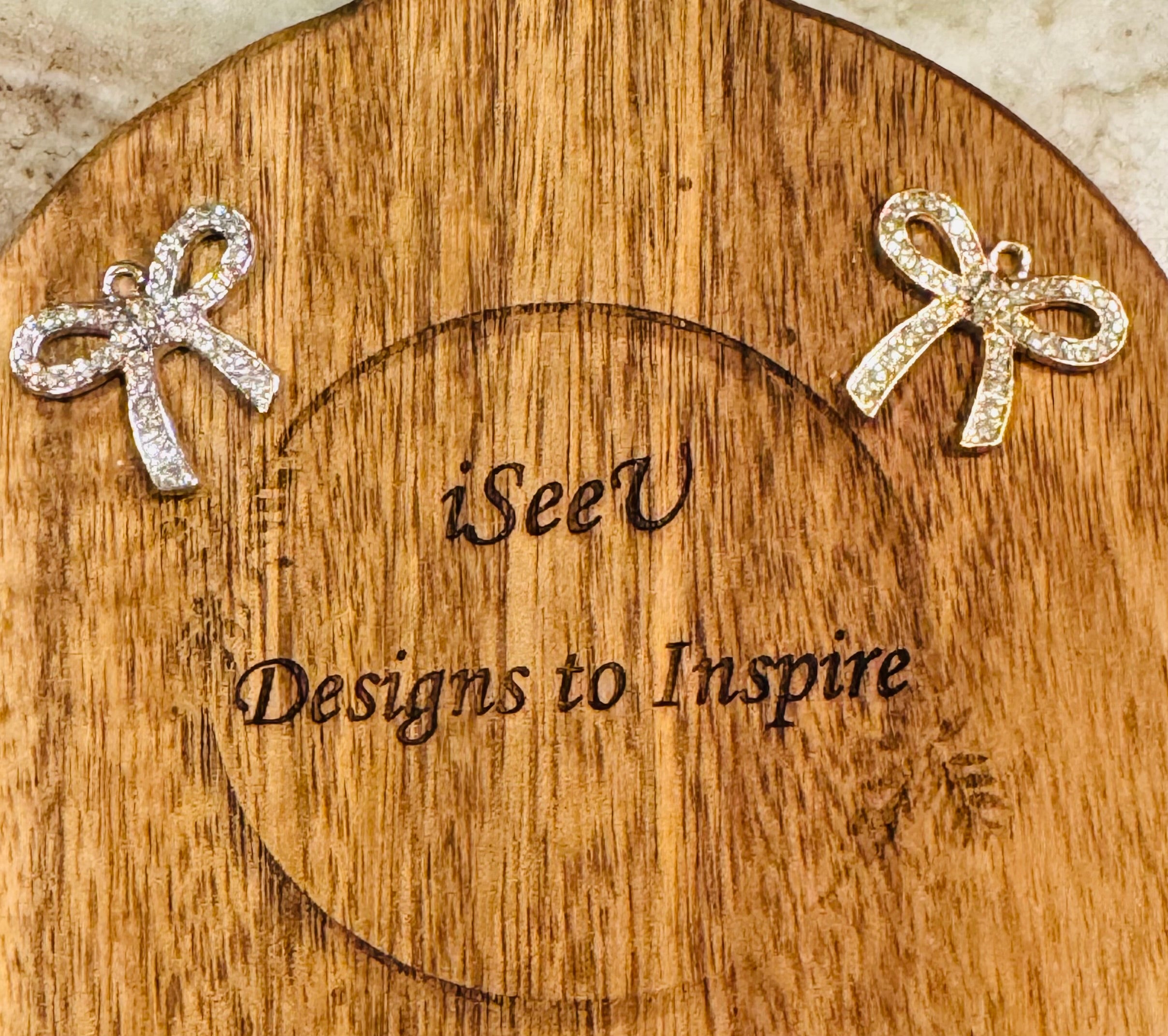 Rhinestone Bow Charm for Charm Bar