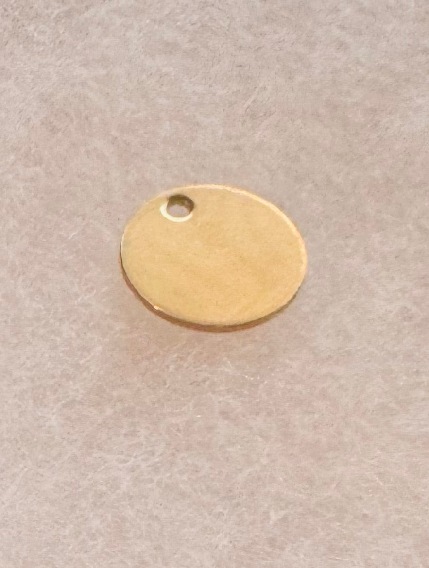 Engraved Round Pendant