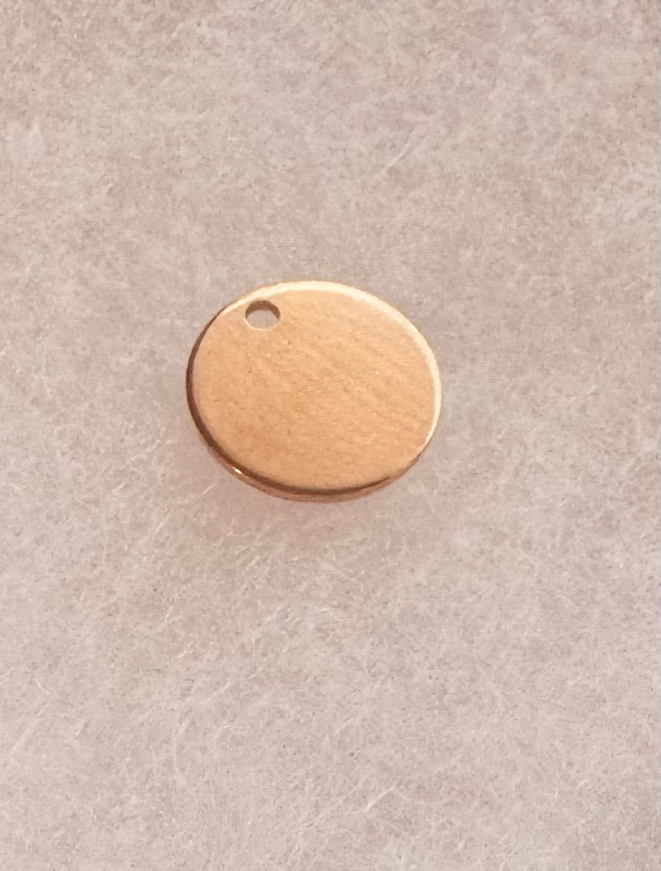 Engraved Round Pendant