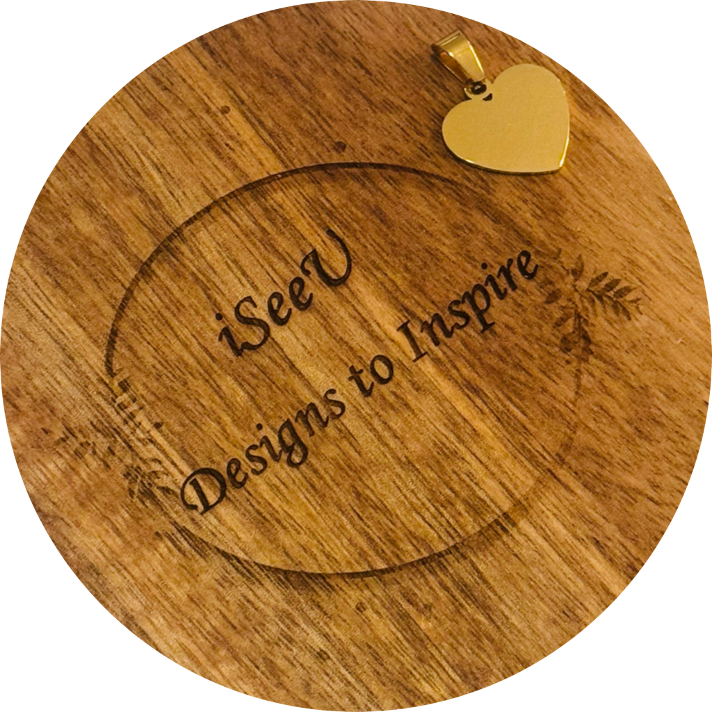 Custom Engraved Heart Charm