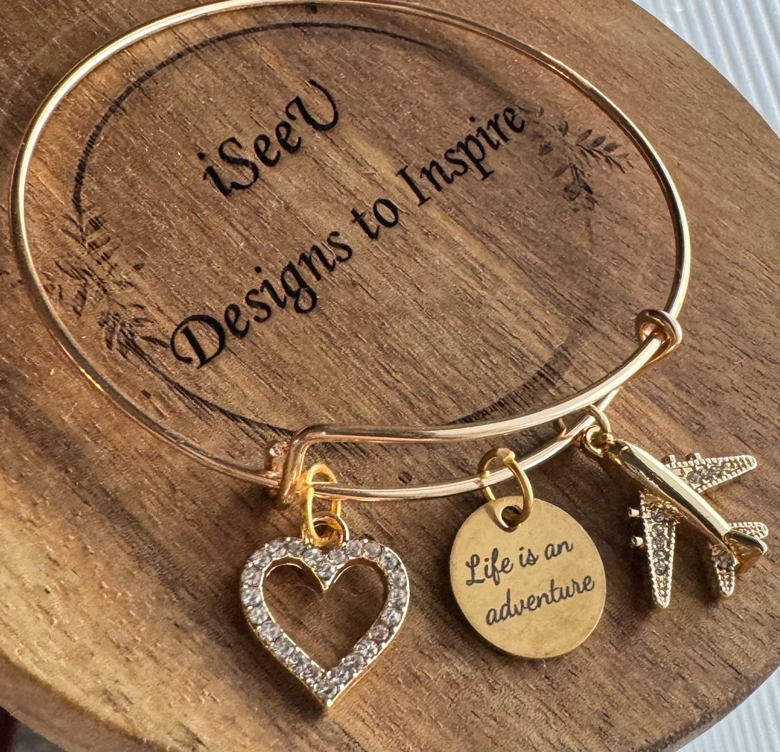 Life is an Adventure Charm Bracelet