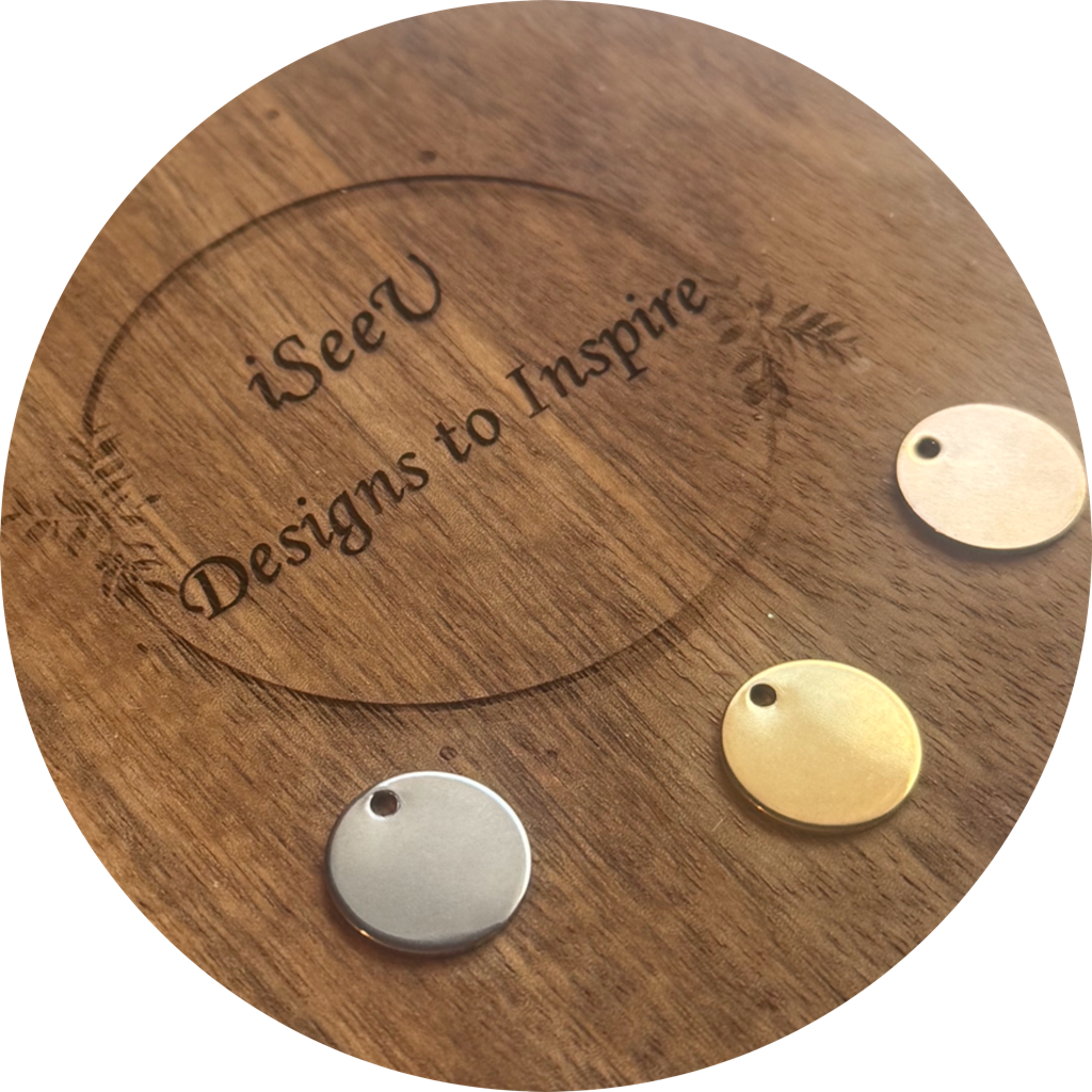 Engraved Round Pendant