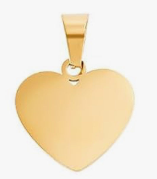 Custom Engraved Heart Charm
