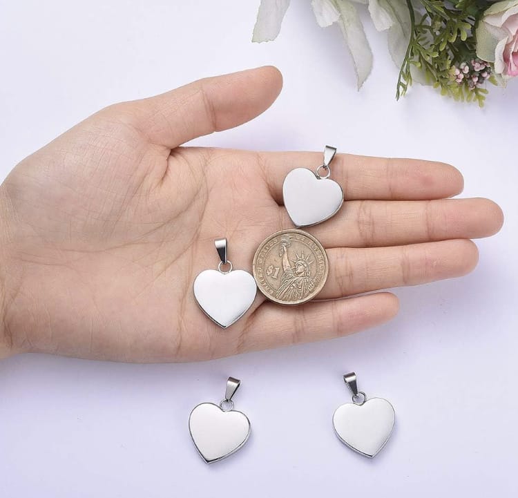 Custom Engraved Large Heart Necklace