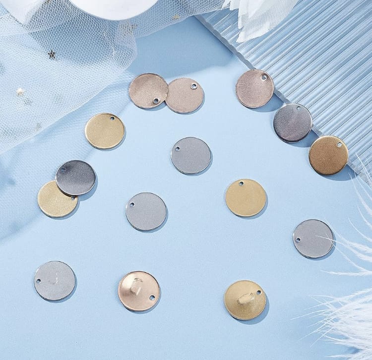 Custom Engraved Small Disk Pendant