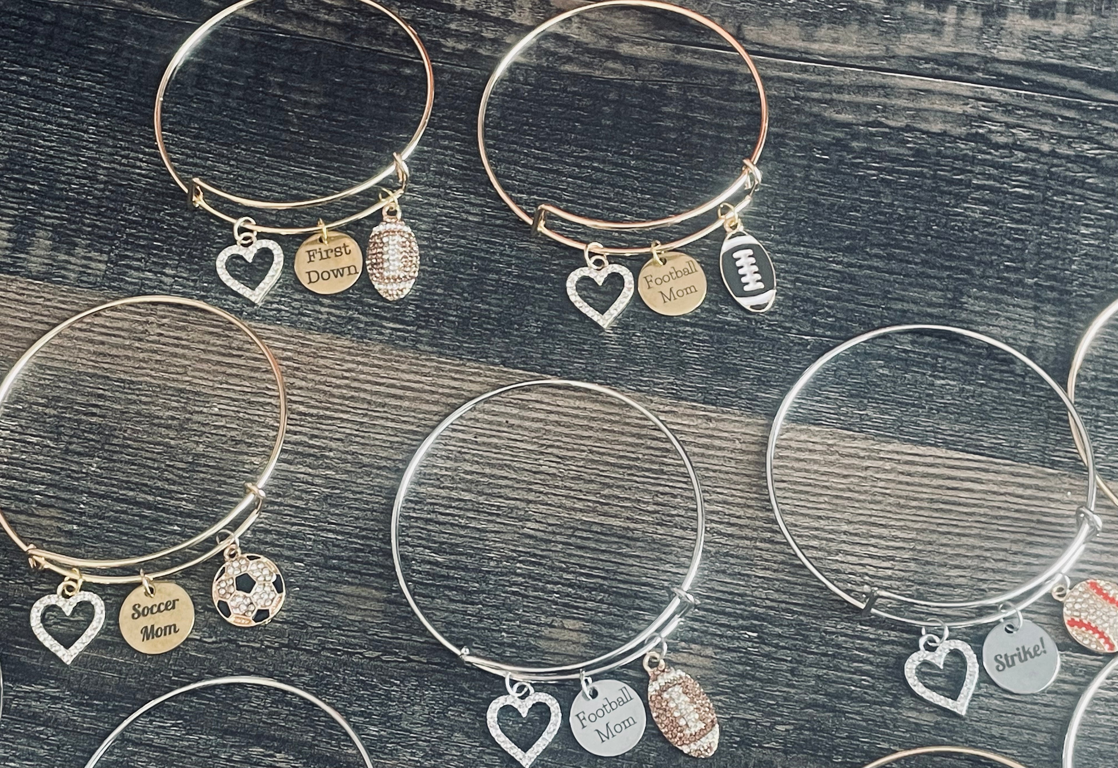 Football Charm Bracelets