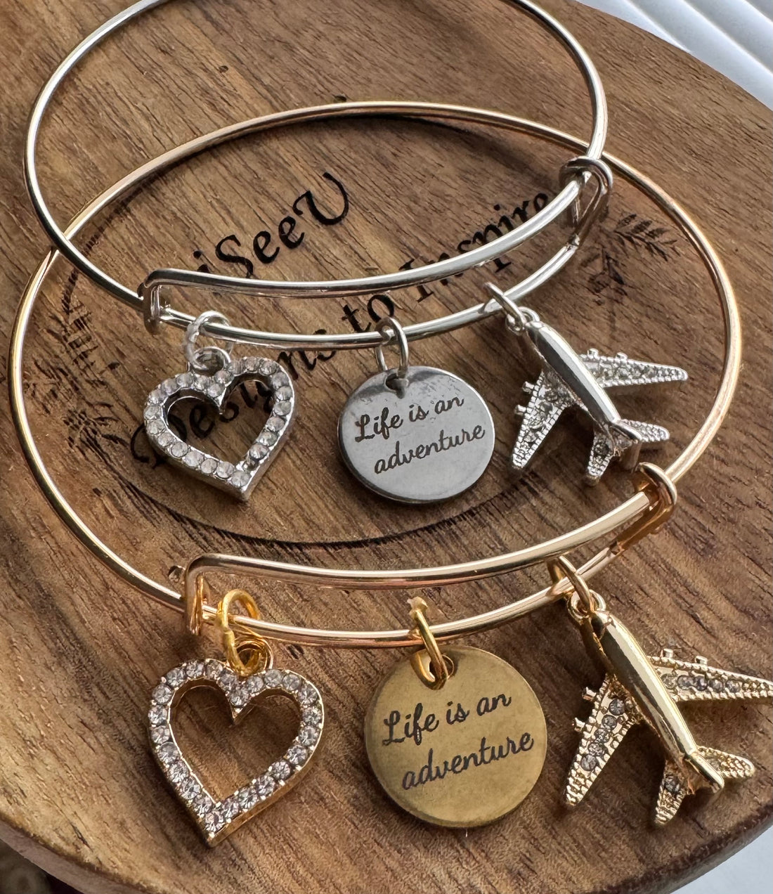 Life is an Adventure Charm Bracelet
