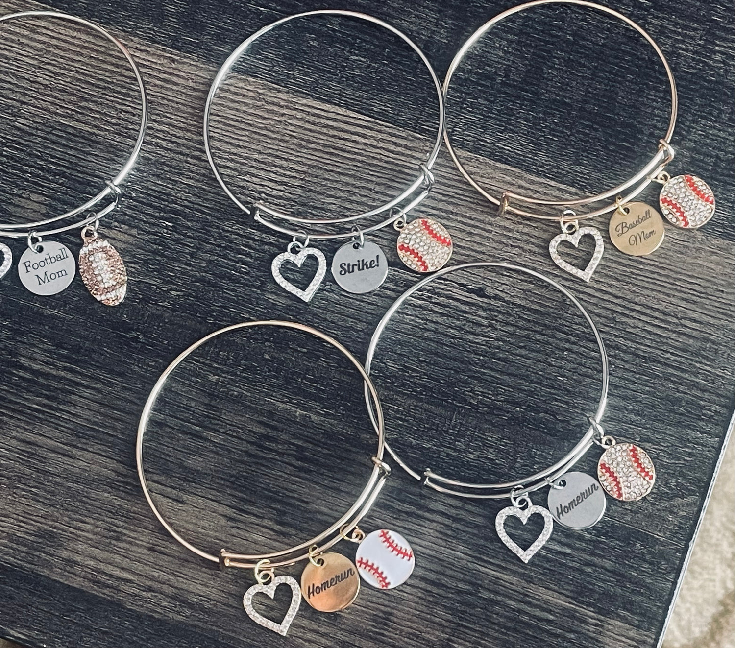 Baseball Charm Bracelets