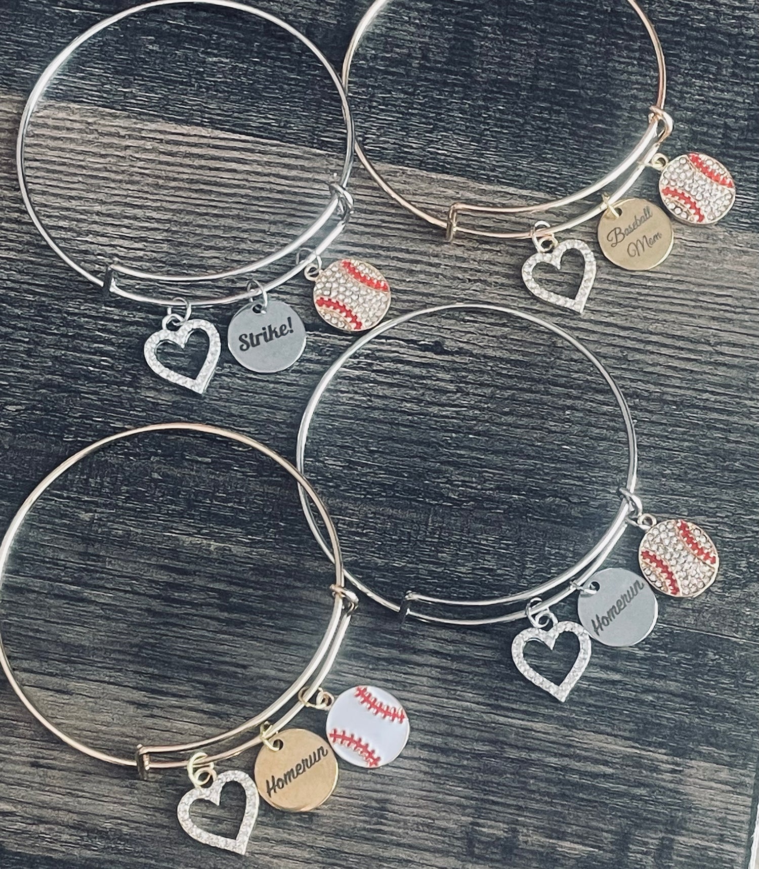 Baseball Charm Bracelets