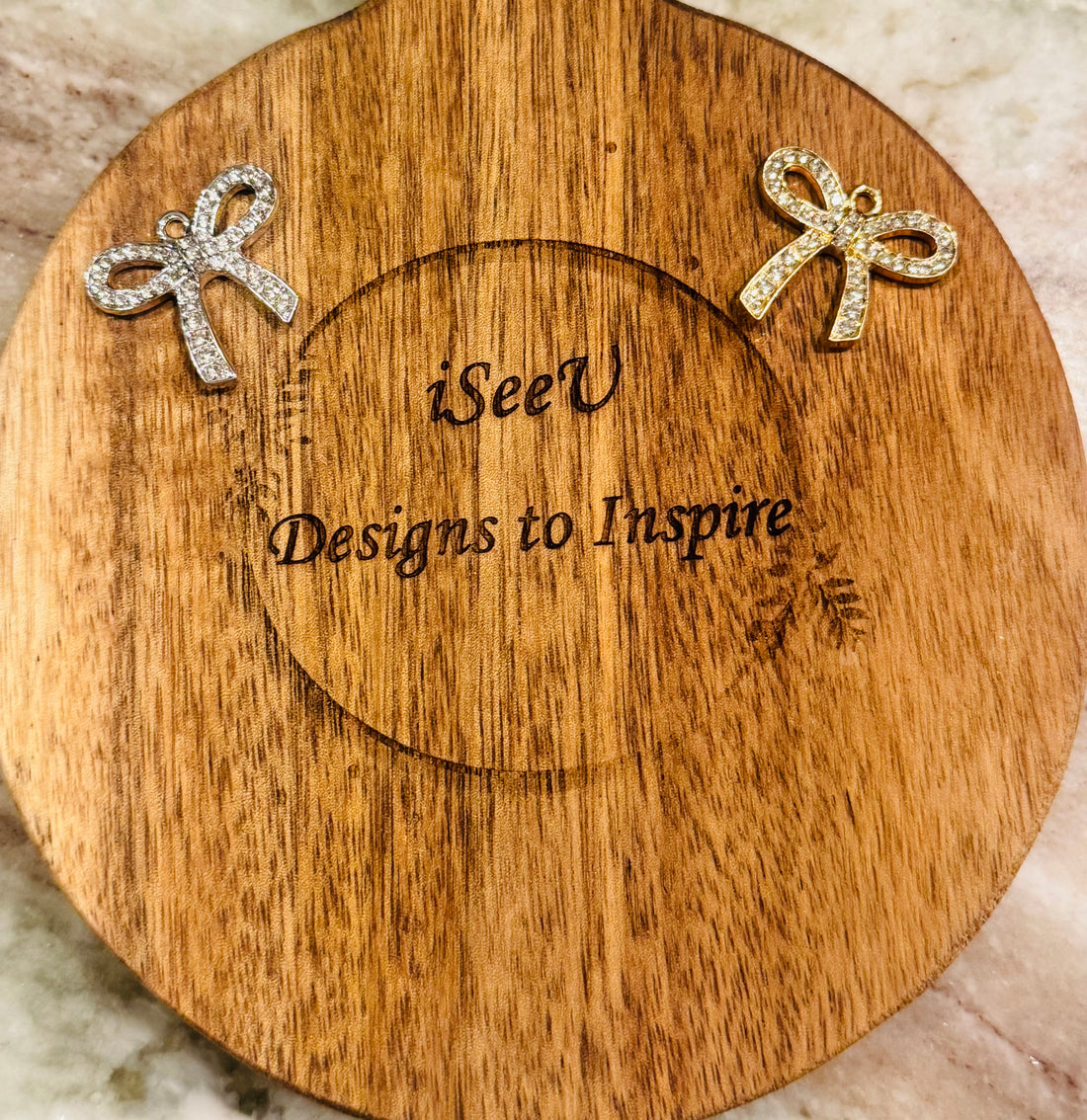 Rhinestone Bow Charm for Charm Bar