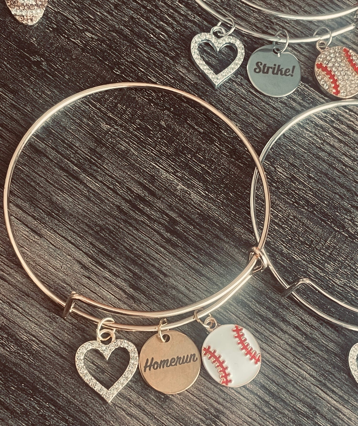 Baseball Charm Bracelets